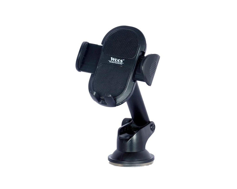 Smart Universal Phone Holder, Mobile Stand for Car with Quick One Touch Technology with Double Shift Locking for Windscreen, Dashboard & Table Desk- 360 Degree Rotation