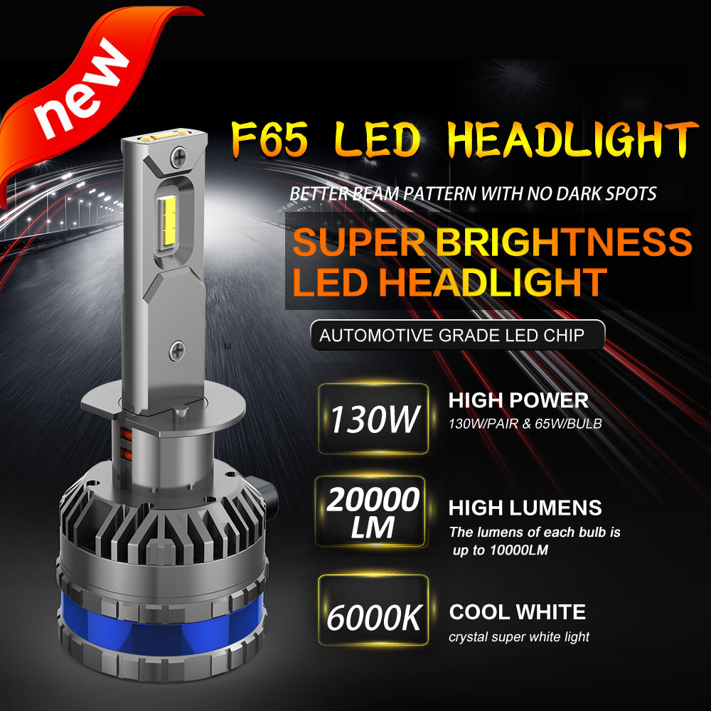 XENPLUS Car LED Headlight Bulb F65 130W Big Power LED Headlight (Technology from Germany)