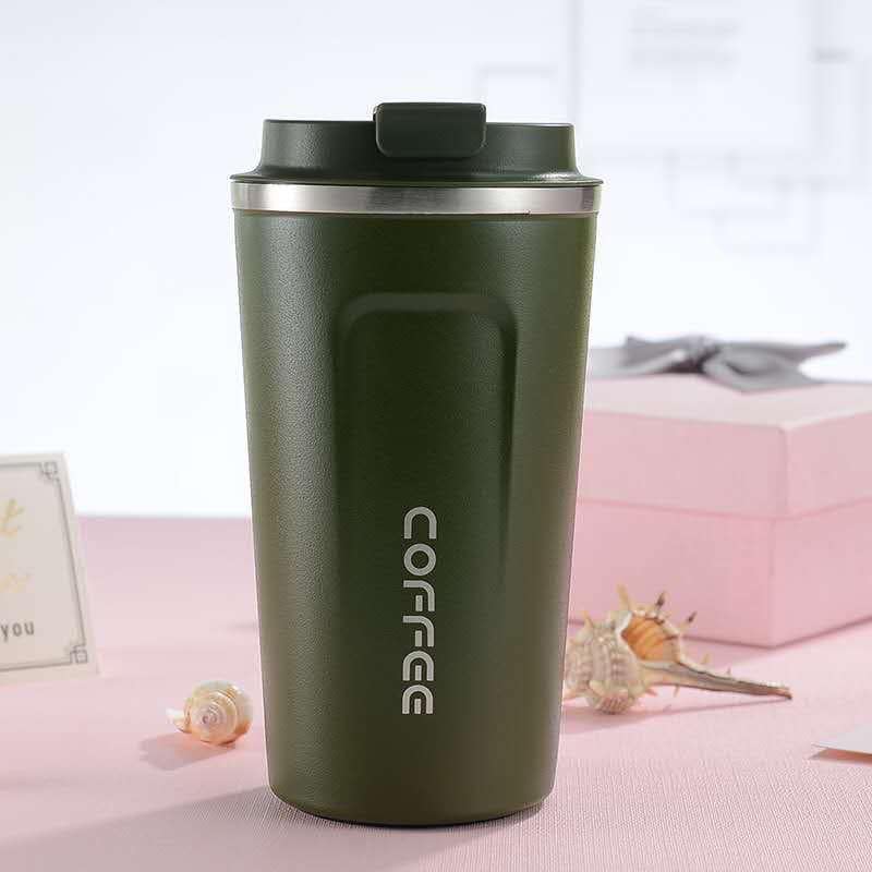 Temperature Coffee Mug Leakproof Stainless Steel Vacuum Insulated Travel Tea and Coffee Mug with Temperature Display Leakproof with Press & Lock Lid 510ml