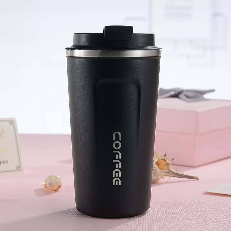 Temperature Coffee Mug Leakproof Stainless Steel Vacuum Insulated Travel Tea and Coffee Mug with Temperature Display Leakproof with Press & Lock Lid 510ml