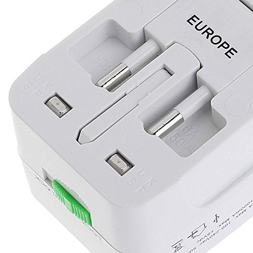 Latest Universal Travel Adapter Worldwide Travel Adapter with Built in Dual USB Charger Ports…