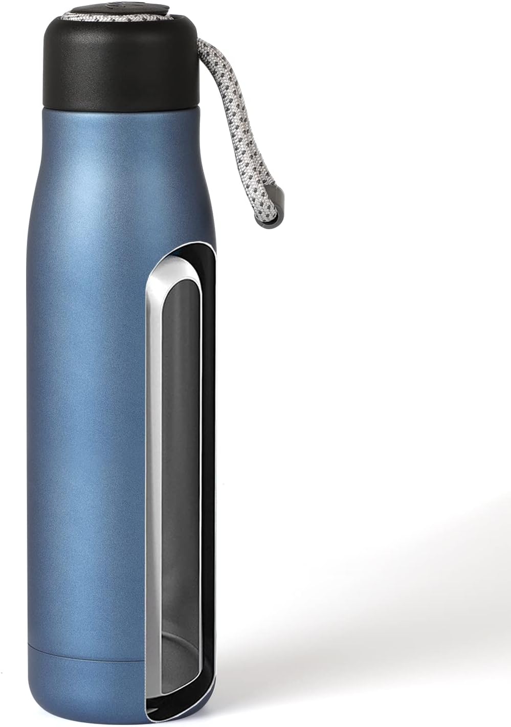 Vacuum Insulated Stainless Steel with Insulation Water Bottle 550 ML, Leak-Proof Double Walled with Portable Lid Metal Thermos Suitable for Traveling & Home