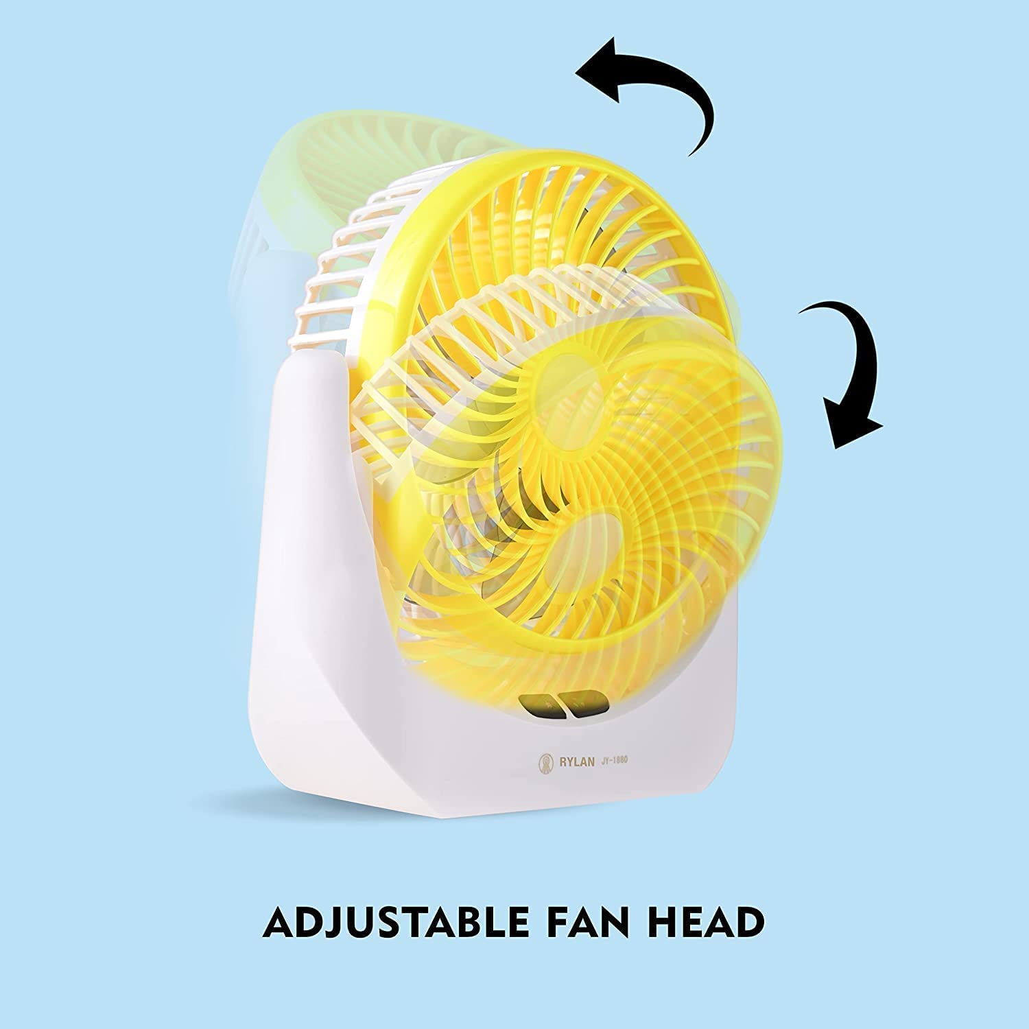 Mini Portable USB Table Fan with LED light & Built-in Rechargeable powerful 2500mah Battery Operated Summer Cooling Table Fan For Home Office Indoor Outdoor Travel