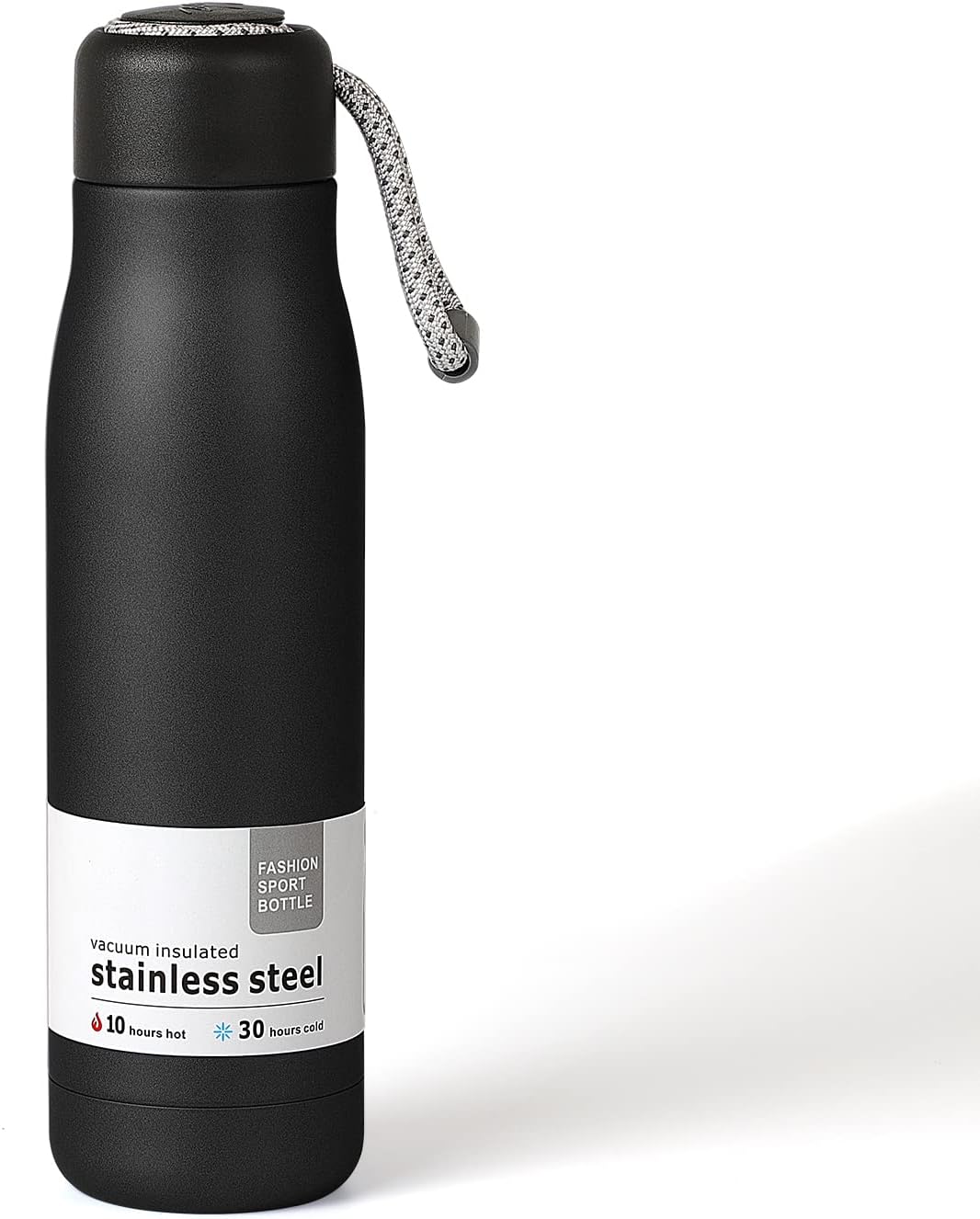 Vacuum Insulated Stainless Steel with Insulation Water Bottle 550 ML, Leak-Proof Double Walled with Portable Lid Metal Thermos Suitable for Traveling & Home