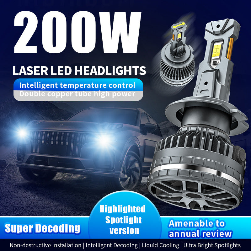 PJJ V85pro - 200W Super bright Auto LED Headlight Bulb 200Watts