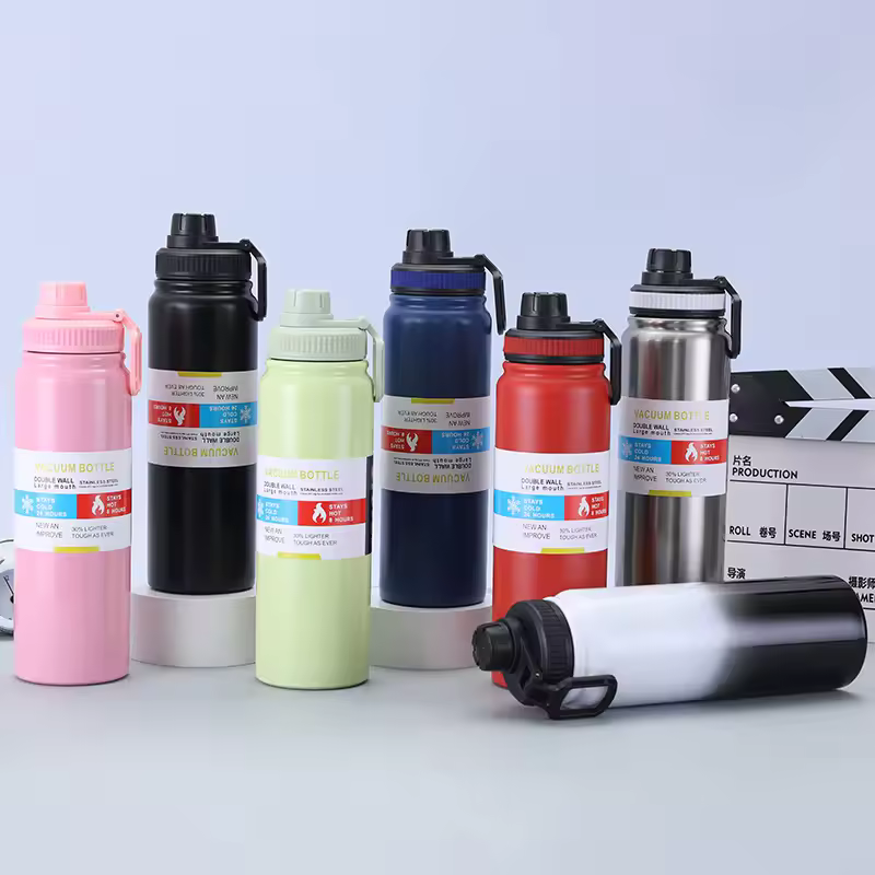 Vacuum Insulated Double Wall Stainless Steel Water Bottle/Sports Kettle Hot & Cold, Leak & Sweat Proof Thermos Flask 1000ml