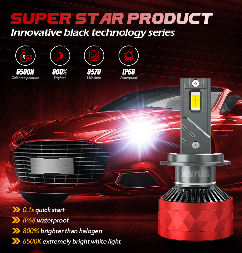 XENPLUS Car LED Headlight Bulb U17 130W Big Power LED Headlight (Technology from Germany)