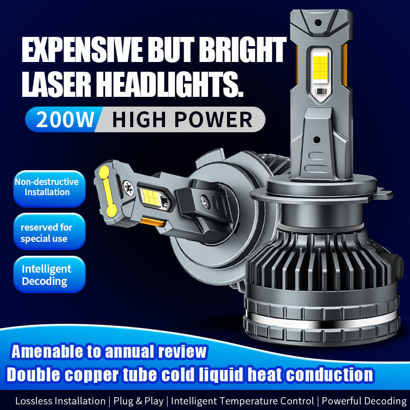 PJJ V85pro - 200W Super bright Auto LED Headlight Bulb 200Watts